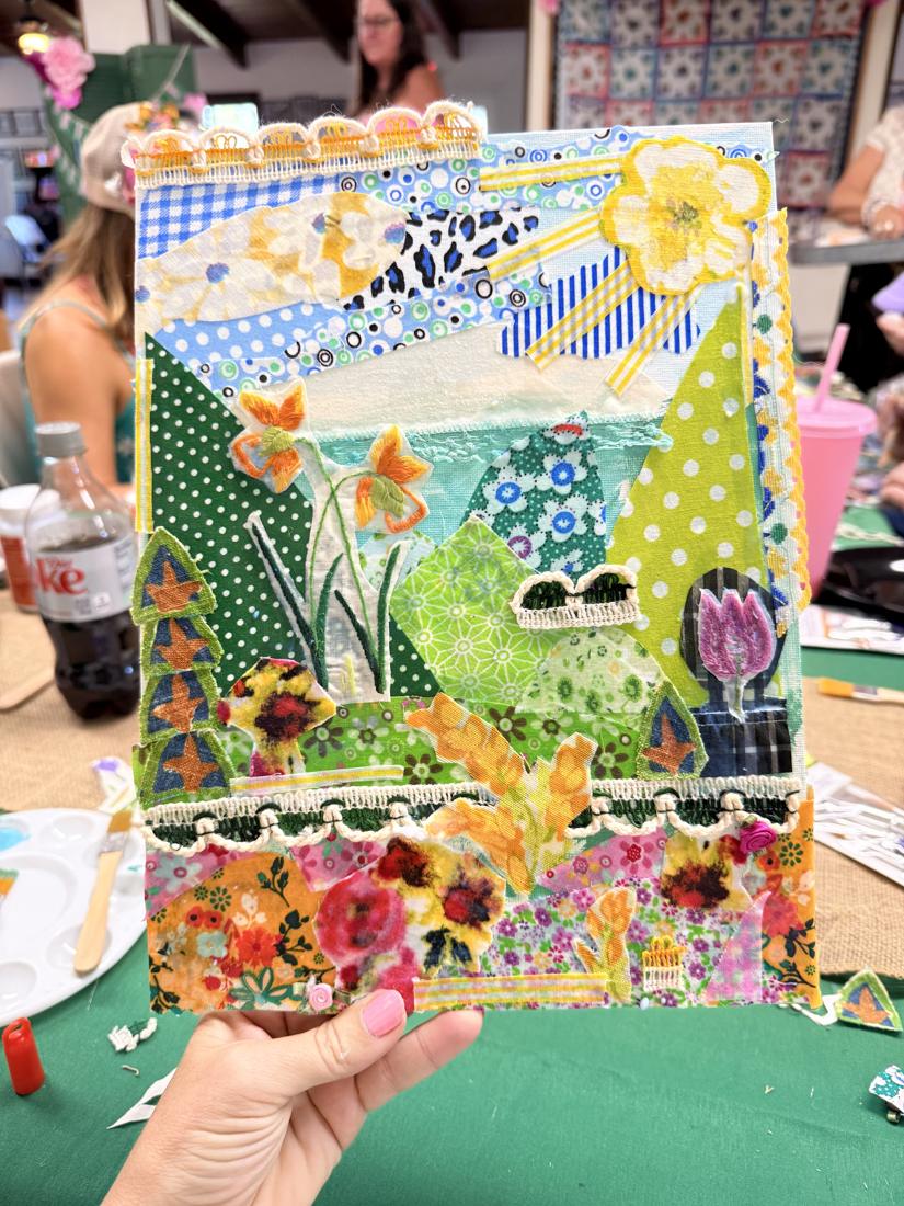 Crafters using Scorch Marker products at the Wildflower Conference