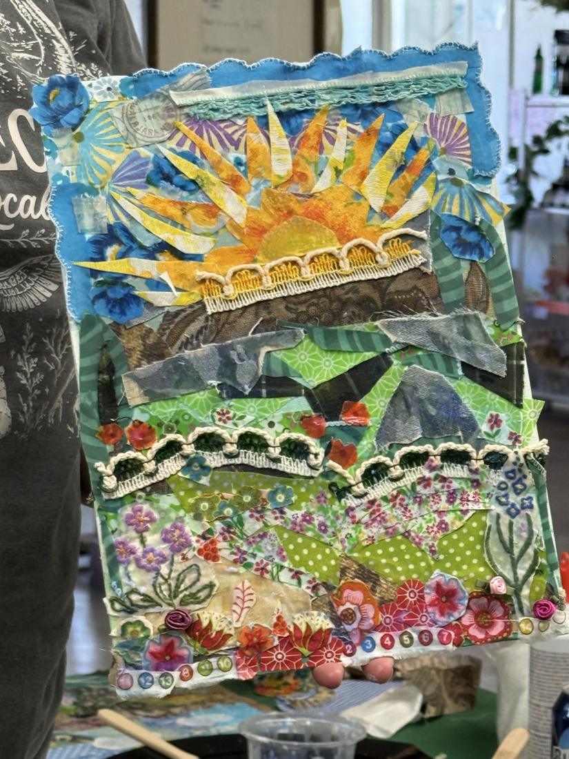 Crafters using Scorch Marker products at the Wildflower Conference