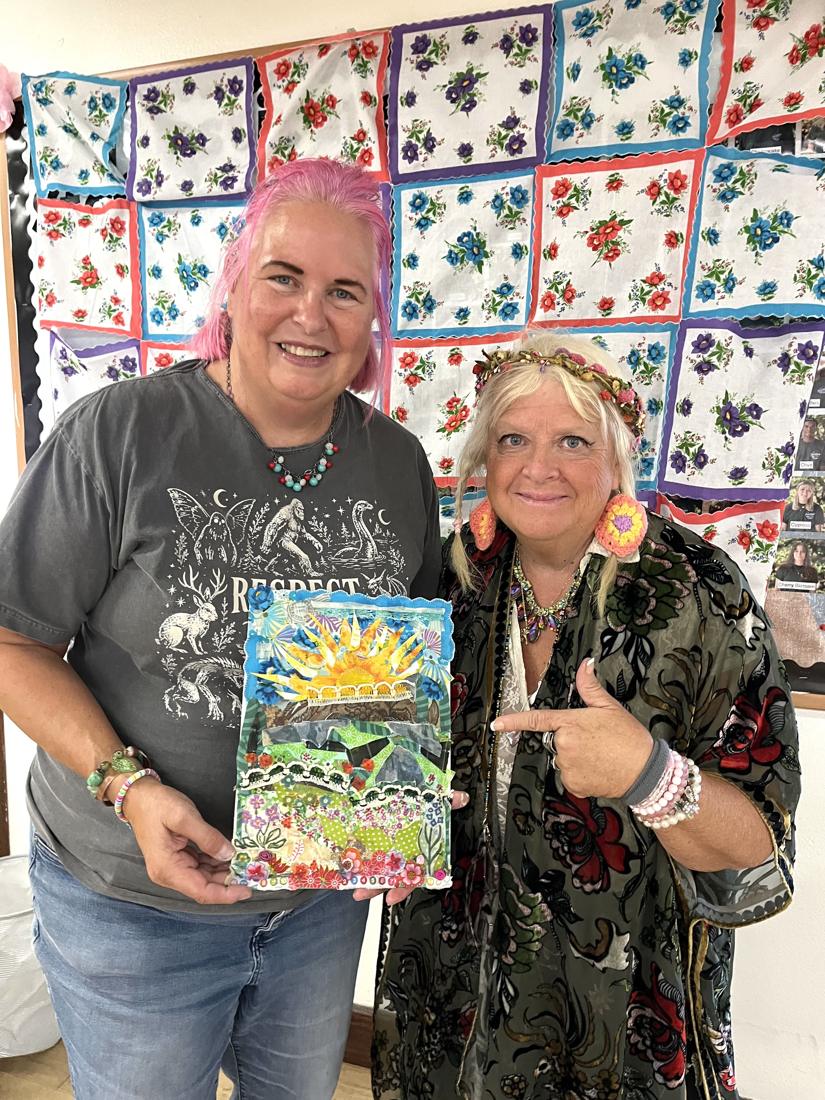 Crafters using Scorch Marker products at the Wildflower Conference