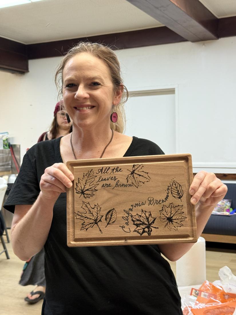 Crafters using Scorch Marker products at the Wildflower Conference