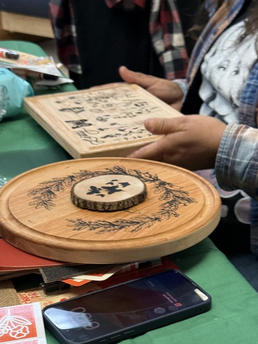Crafters using Scorch Marker products at the Wildflower Conference