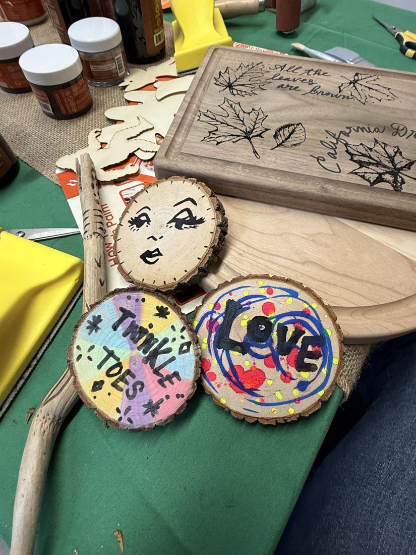 Crafters using Scorch Marker products at the Wildflower Conference