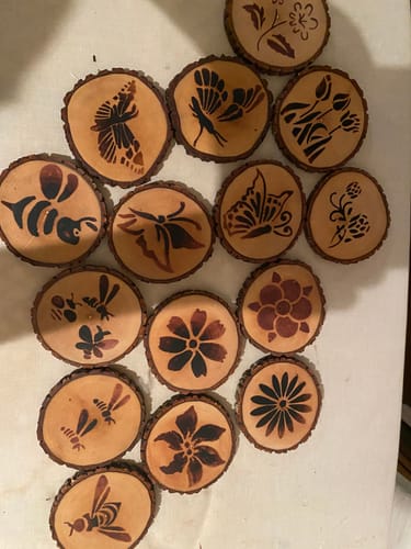Customer photo: Wood Ornament Kit by Christine N.