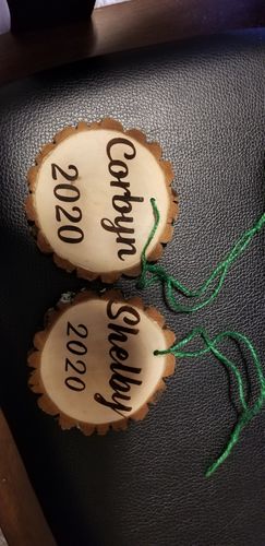 Customer photo: Wood Ornament Kit by Sharon O.
