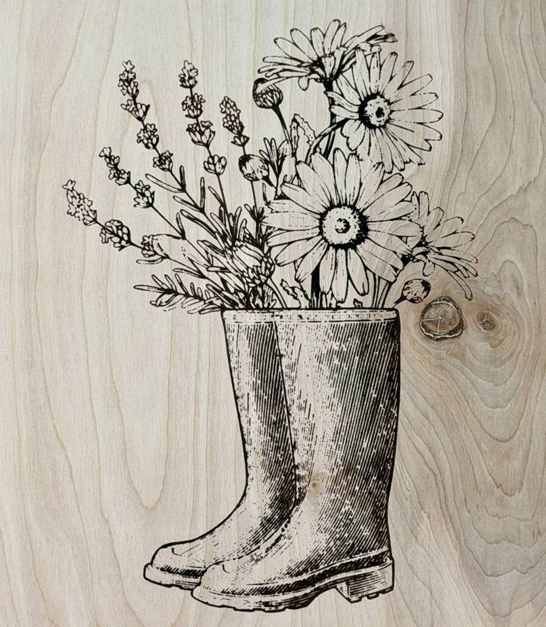 Wood burning project made with Scorch Marker by It's a chalk thing